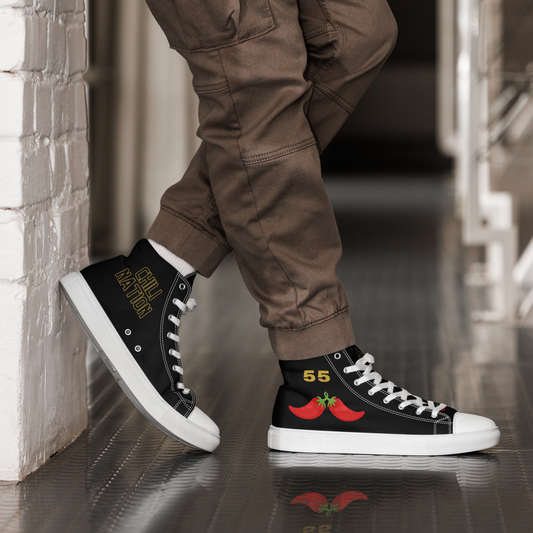 Men’s Carlos Sainz Inspired High Top Canvas Sneakers