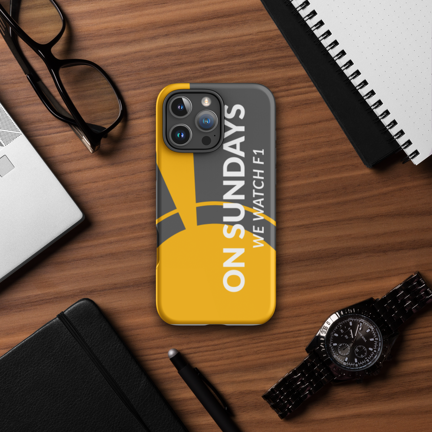 On Sundays We Watch F1 Phone Case