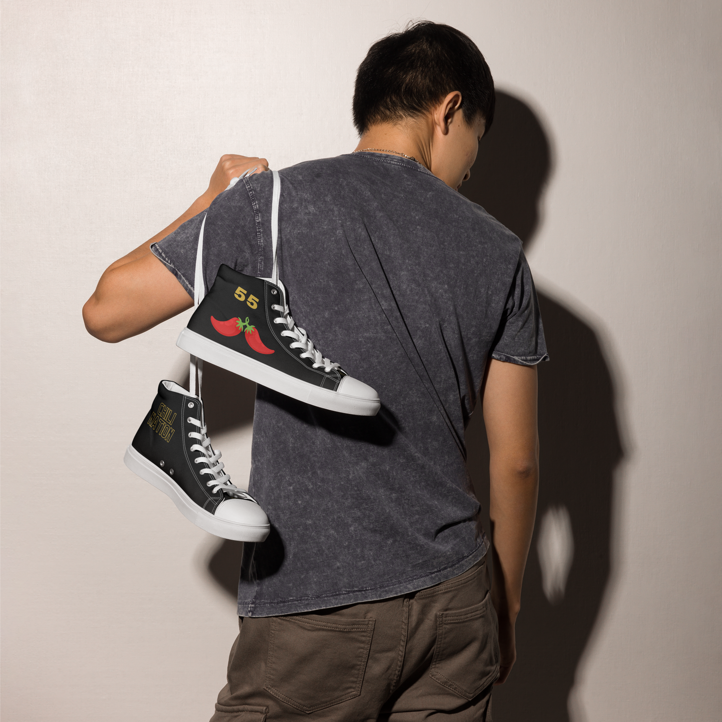 Men’s Carlos Sainz Inspired High Top Canvas Sneakers
